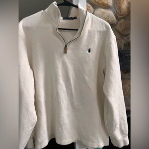 Men’s polo half zip sweater